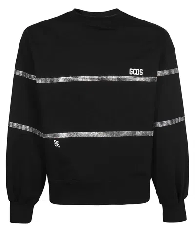 Gcds Cotton Sweatshirt In Black