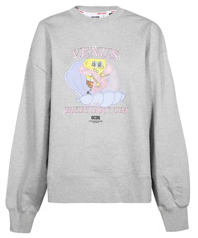 Gcds Cotton Sweatshirt In Gray