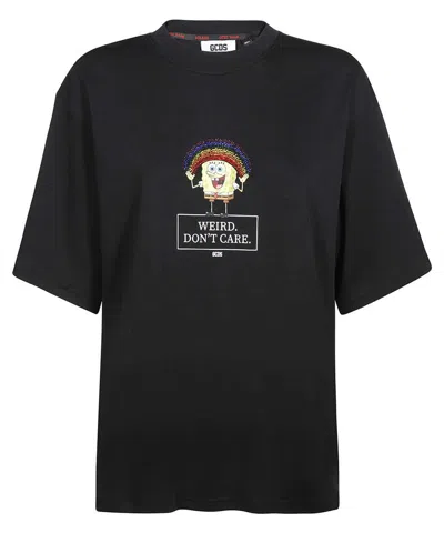 Gcds Cotton T-shirt In Black