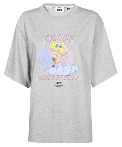 Gcds Cotton T-shirt In Gray