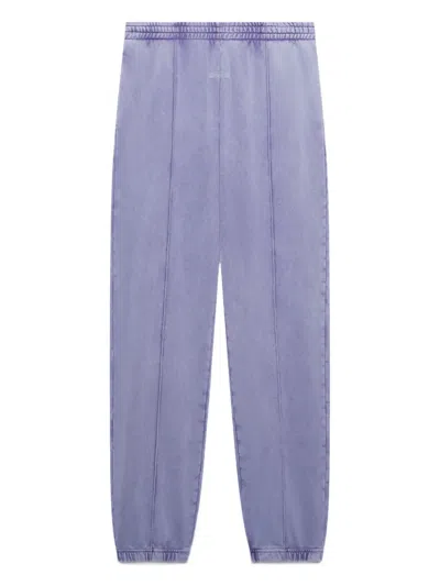 Gcds Cotton Track Pants In Purple