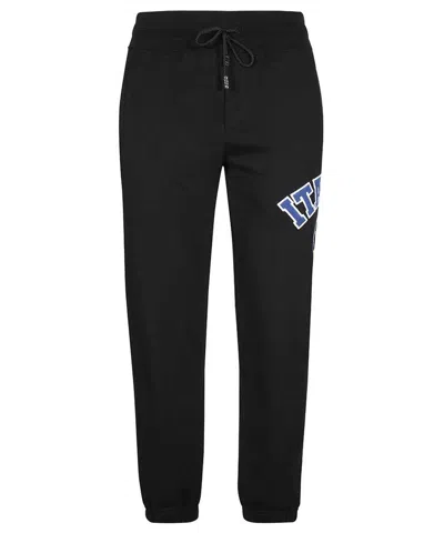 Gcds Cotton Track-pants In Black