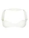 Gcds Couture Strapless Bikini Top In White