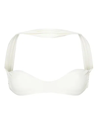 Gcds Couture Strapless Bikini Top In White