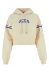 Gcds Cream Cotton Sweatshirt In Off White