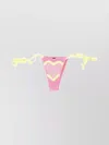 Gcds Heart Crochet-knit Bikini Bottoms