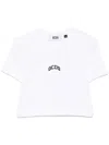 Gcds Embroidered Cropped T-shirt Short Sleeves