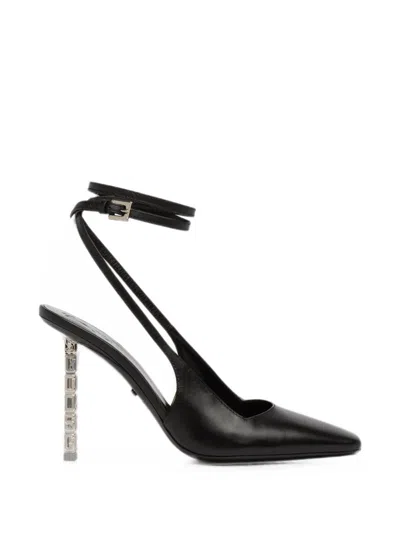 Gcds Cube-chain Buckled Pumps In Black