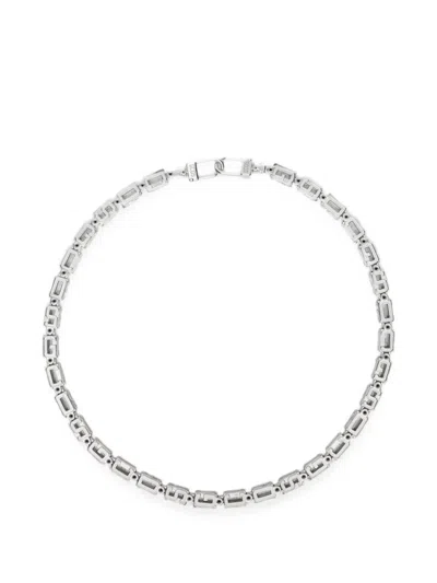 Gcds Cube-chain Necklace In Silver