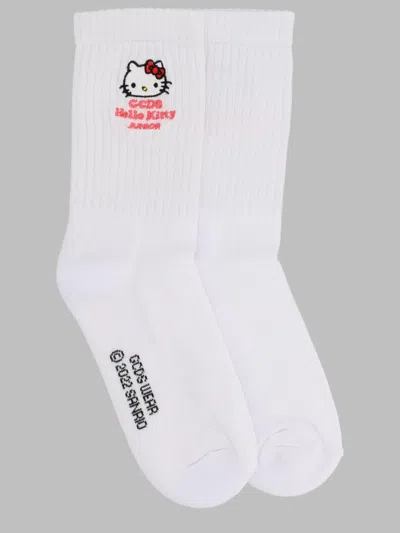 Gcds Cute Mini Hello Kitty Socks For Girls In White