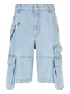 Gcds Denim Cargo Shorts