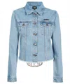 Gcds Denim Jacket In Blue