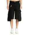 Gcds Black Cotton Bermuda Shorts In Black