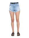 Gcds Denim Shorts Clothing In Blue