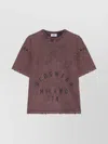 Gcds Faded Effect T-shirt In Burgundy