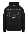 Gcds Do Not Talk To Me Cotton Hoodie In Black