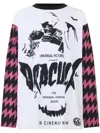 Gcds Dracula-print Long Sleeve T-shirt In White