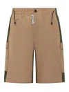 Gcds Drawstring Bermuda Shorts In Beige
