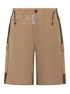 Gcds Drawstring Bermuda Shorts In Beige