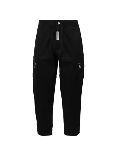 Gcds Drawstring Cargo Pants In Black