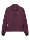 Gcds Drop-shoulder Jacket In Burgundy