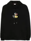 Gcds Duck-print Hoodie In Black
