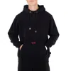 Gcds Eco Logo Print Regular Hoodie In Black