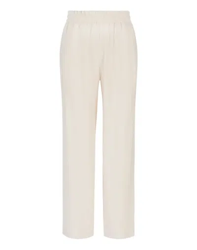Gcds Elasticated Waistband Trousers In White