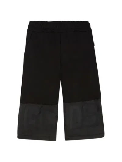 Gcds Kids' Embossed Shorts In Black