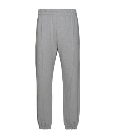 Gcds Embroidered-logo Track Pants In Gray