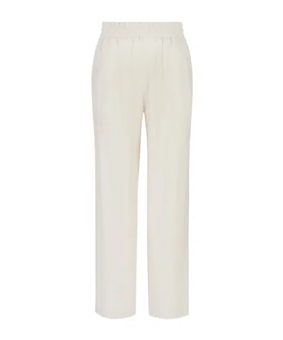 Gcds Embroidered-logo Track Pants In White