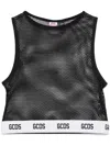 Gcds Essentials Net Top In Black