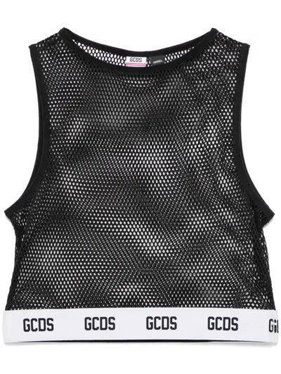 Gcds Essentials Net Top In Black