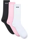 Gcds Essentials Socks (pack Of Three) In Black