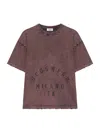 Gcds Faded Effect T-shirt In Red