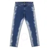 Gcds Gcdc Denim Black Straight Jeans In Blue