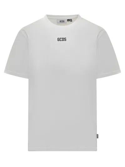 Gcds Cotton T-shirt With Logo In White
