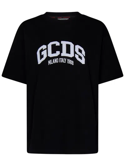 Gcds Logo Lounge T-shirt In Black