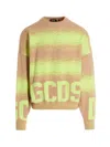 Gcds Multicolor Logo Jacquard Sweater