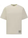 Gcds Oversized T-shirt With Godswear Print In Neutral
