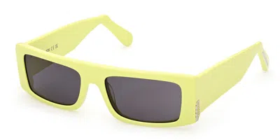 Gcds Gd0009 93a Men's Sunglasses Yellow Size 57