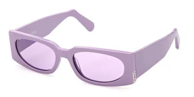 Gcds Gd0016 78y Men's Sunglasses Purple Size 56