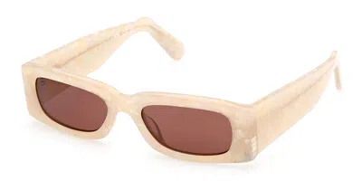 GCDS GD0020 25S OCCHIALI DA SOLE BIANCHI PER UOMO