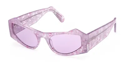 Gcds Gd0022 80y Men's Sunglasses Purple Size 53
