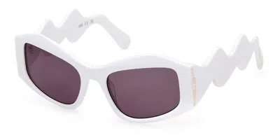 Gcds Gd0023 21a Men's Sunglasses White Size 54 In Gray