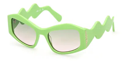 Gcds Gd0023 93p Men's Sunglasses Green Size 54