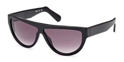 Gcds Gd0025 01b Men's Sunglasses Black Size 60