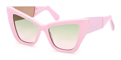 Gcds Gd0026 72p Women's Sunglasses Pink Size 53