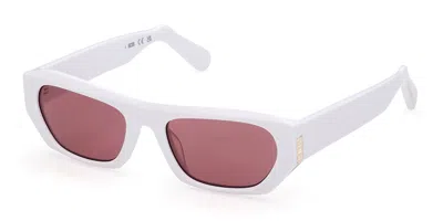 Gcds Gd0029 21s Men's Sunglasses White Size 54