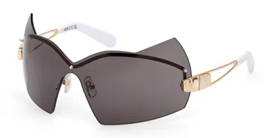 Gcds Gd0031 30a Men's Sunglasses Gold Size 133 In Gray